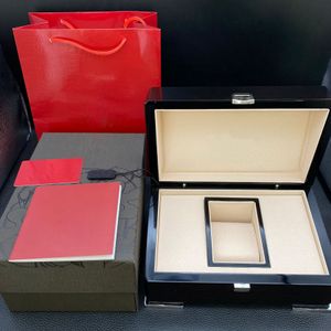 2023 최신 Dark Woody Watch Box 원본 올바른 종이 카드 PP Box에 대한 책 태그 시계 무료 사용자 정의 모델 일련 번호