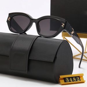 Oval Box Luxus-Designer-Sonnenbrille Männer Frauen Sonnenbrille klassische Marke Luxus-Sonnenbrille Mode UV400 Goggle Retro Brillen Reise Strand Factory Store