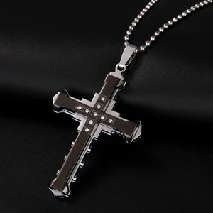 Pendants Fashion punk cross hip hop necklace pendant men titanium steel women long pendant pendant necklace pendant alloy