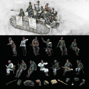 Militära siffror 1/35 HESIN MODEL Figur Kits GK 13 Peopleno Tankmilitary ThemeunAnmondred and Omåled354C 231127