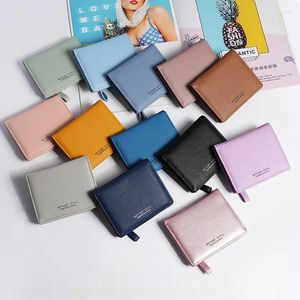 Wallets Thin Style Women Zipper Coin Bag In Back Black Soft Leather Ladies Card Holder Slim Purse Female Wallet Mini Short 2023