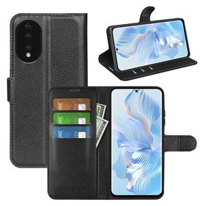 Leather Phone Cases For Honor 80 X9A X8A X7A X8 X7 Huawei Nova 10 Y61 Magic 5 Pro Lychee Litchi Wallet Case Capa Card Slots