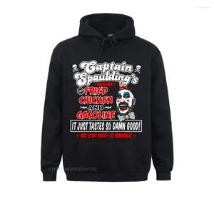 Men's Hoodies Captain Spaulding Fried Chicken Sweater Rejects Pullover Hoodie House Corpses Horror Halloween Tops