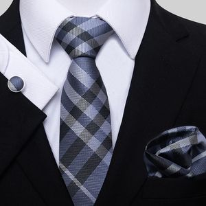 Nacke slipsar blandar färger grossist stil bröllop gåva slips fick rutor set slips svarta män solid kostym tillbehör passar företag 231128