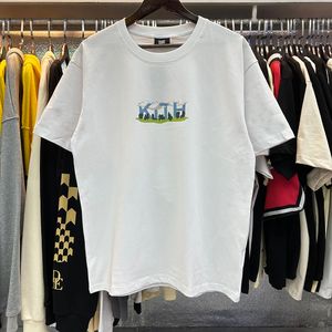 Gorąca sprzedaż Kith Designer Tees Mens T-shirts Letni druk 100% bawełniany swobodny koszulka dla mężczyzn i kobiet Tee