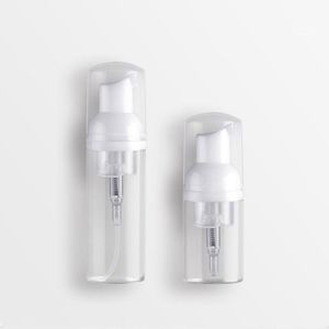 30ml 60ml Plastic Foam Pump Bottle 2oz Clear White Soap Dispenser Bottles Hand Sanitizer Mousses Liquid Foaming Container Npsbq