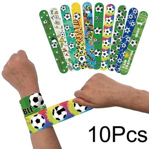 Other Sporting Goods 10pcs Football Papa Circle Bracelet SOCCER Decoration Bracelet Football Sports Party Football Boy Happy Birthday Party Supplies 231127