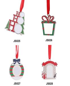 Pendenti per alberi di Natale Decorazioni Sublimazione Ornamenti pendenti in metallo Kit di decorazione creativa personalizzati personalizzati fai-da-te per 4713402