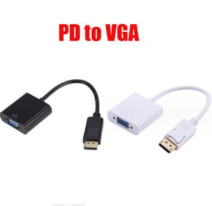 DisplayPort Display Port DP zu VGA Adapter Kabel Stecker auf Buchse Konverter Linie für PC Computer Laptop HDTV Monitor Projektor mit Opp Tasche