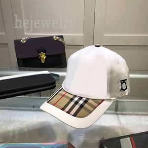 Womens luxury hat black white designer baseball cap spring wind proof gorras b checkered pattern stripe modern style mens hats cotton lining PJ048 C23