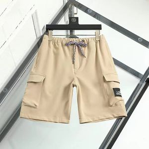 Projektantki Męskie spodnie Odświeżające letni krótki litera wydrukowana kieszeń sznurka swobodne szorty Męs