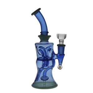 SAMLGlass GIL Klein Bong Hookahs Diffusion Dab Rig Glass Recycler Smoking Water Pipe joint Size 14.4mm PG3060(FC-GIL Klein)