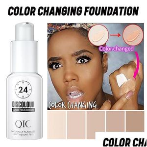 Foundation 30Ml Liquid Magic Color Changing Face Concealer Cream Base Makeup Waterproof Fl Erage Cosmetics Drop Delivery Health Beauty Dhcg6