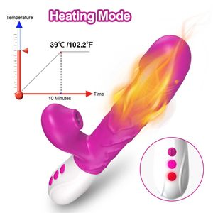 Prodotti per adulti Thrusting Sucking Vibratore Femminile Potente Dildo Sex Toys per le donne Vacuum Sucker Vibrante Clitoride Stimolatore Adult 18 Toys 230316