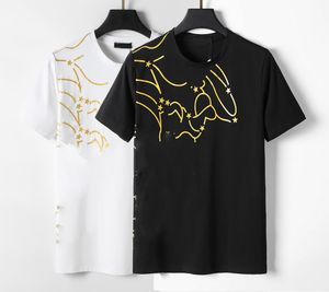 Nya modemärke T -skjortor Mens O Neck Summer Tops Street Style Trends Toppkvalitet Kort ärm Tshirts Mänkläder