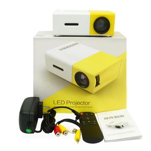 YG300 Pro LED Mini Protable 800 lumen Supporto 1080P Riproduzione Full HD HDMI compatibile USB Home Theater Film Proiettore di giochi per bambini Regalo Vs YG310