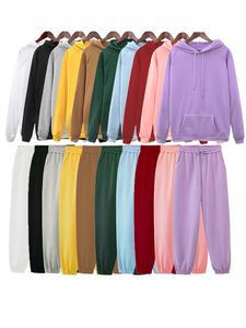 Suits toppies womens tracksuits hooded sweatshirts 2022 autumn winter fleece oversize hoodies solid color jackets