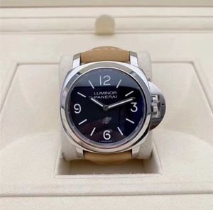 Men's Watch Gift Panerrais Vervament Watch Sapphire Mirror Swiss Swiss Size Size 44mm Molehide Strap مع إبرة الإبرة الأصلية VB