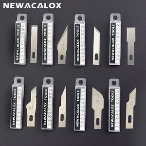 Messen 80pcs 8 verschiedene Handwerksmesser Blades Kunst Hobby Messer Holzschnitzwerkzeuge Handwerksbildungswerkzeug Gravur PCB Reparaturfilm DIY -Werkzeug