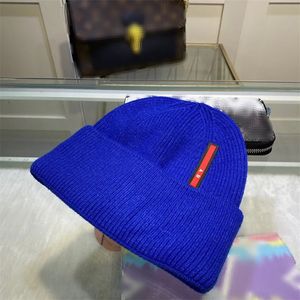 Marca de luxo moda chapéu de malha para homens e mulheres universal versátil crânio boné de alta qualidade pura cashmere inverno quente rua tendência chapéu
