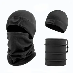 Bandanas Winter Polar Coral Hat Fleece Balaclava Men Face Warmer Beanies Thermal Head Cover Tactical Military Sports Scarf Caps