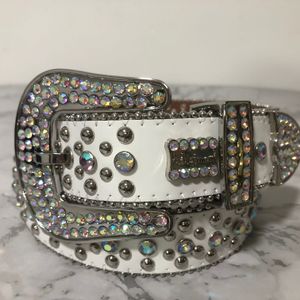 1RHINESTONE BB BB CINTURA SIMON per donne Designer Mens Cinture con strass completo come regalo di coppia d'amore