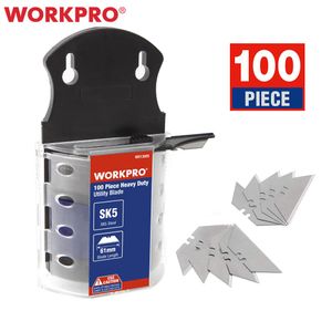 Messen WORKPRO Original Blades Heavy Duty Blades for knife SK5 Steel Knife Blades 100PCS/Lot