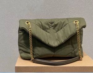 10A Luksusowe torby Umyjne dżinsowe torba komunalna loulou puffer torby