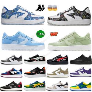 2024 Scarpe da corsa per uomo Donna Designer Pelle verniciata nera Blu JJJJOUND X Bianco Navy Pastel Pack Sax Rosa Verde Shark Sk8 Sta Sneakers