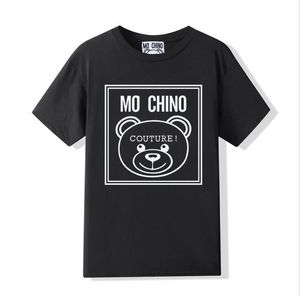 2024 Mochino Designer Men's T-shirt, cotton short sleeve T-shirt, Fashion casual men's and women's T-shirt, unisex monogram Print Summer T-shirt, Women's T-shirt