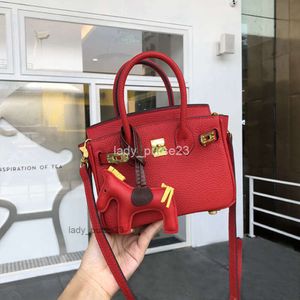 Borsa estiva Mini Borse firmate classiche hbirkins Totes Tote Litchi Lady Borsa a tracolla incrociata in pelle da donna Ragazza Cutie Crossbody Piccola 20 cm T2cb