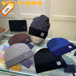 a1Plaid berretto firmato cappelli firmati per uomo berretti lavorati a maglia cappello invernale autunno berretto termico con teschio sci viaggio classico berretti di lusso marrone nero grigio mantieni wa32l