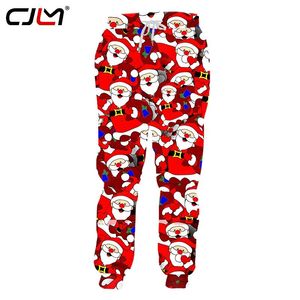 Spodnie CJLM moda 3D świąteczne joggery spodnie mężczyźni/kobiety śmieszne kreskówkowe spodnie dresowe spodnie elastyczne tali