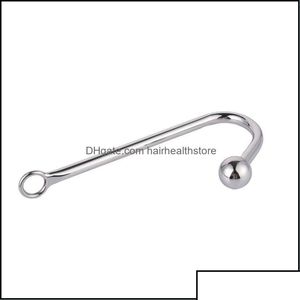 Other Health Beauty Items Beauty Items 120G Stainless Steel Anal Hook With Beads Hole Metal Butt Plug Anus Fart Putty Slave Prostate Dhg79