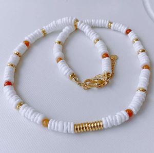 Chains Natural Stone Shell Unique Design Beaded Necklace Women's Fashion Joker Gift