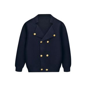 Outros vestuário novo stly inverno crianças garten uniforme da escola primária com decote em v duplo breasted camisola de malha entrega gota dh7hs