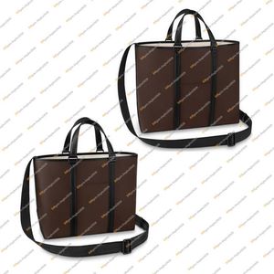 Män mode casual designe lyx 2 size week end tote handväska portfölj datorpåse cross body messenger väska hög kvalitet topp 5a262g