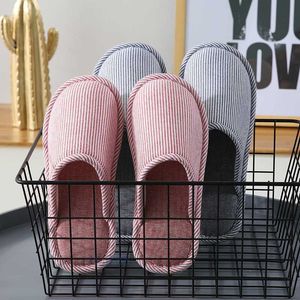 Ip4k Home Shoes Winter Cotton Slippers Female 2023 New Couple Home Indoor Anti Slip and Wear Resistant Thick Bottom Male Household