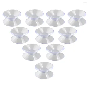 Hooks Suction Cups Glass Window Plastic Table Tops Double Sided Two Cup