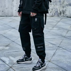 Men's Pants Male Cotton Hip Hop Cargo Men Fashion Harajuku Black Harem Pant Streetwear Joggers Sweatpant Multi-Pocket Casual Mens