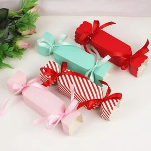 Confezione regalo 1PCS Bomboniera Bomboniera Borsa Carta artigianale Scatole nuziali Trattare cracker di compleanno per bambini