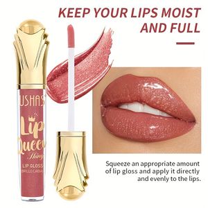6 farben Spiegel Perle Lip Gloss Wasserdicht Lang Anhaltende Feuchtigkeitsspendende Lippenstift Glanz Glitter Lip Gloss Frauen Make-Up Kosmetik
