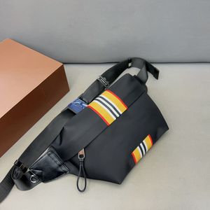 Canvas Stripes Chest Belt Bag Vintage Luxurys Designers Bolsas Verifique Nylon Chest Belt Bum Bag Fanny Pack Sonny Bolsa de Ombro Bumbag Tote Carteira Cintura Bolsas 2311294D