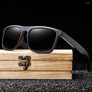 Sunglasses Natural Handmade Bamboo And Wood Coated With Polarized Light