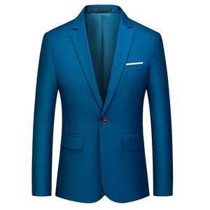 Men's Suits Blazers S 6XL Wholesale Mens Slim Casual Business Suit Jacket Boutique Fashion Formal Solid Color Blazer Groom Wedding Dress 231128