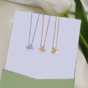 NEW 100% silver Designer Clover Necklace Frivoles Necklaces High quality Ladies Classic Designer necklace lucky motif diamond Pendant Necklaces for Womens Jewelry