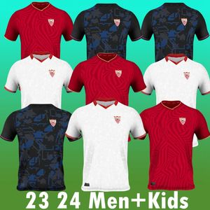 Sevilla FC 2023 2024 Sevillas Football Jersey Final Ocampos Suso Jong Maillot Gudelj K.Rekik Tecatito Munir Rafa Men Kids Kit 23 24 Football Shirt Boy Set Home Away 3rd