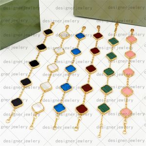 klavertje vier armband ketting oorbel set bedel sieraden armband roestvrij staal Verguld Wit Groen Zwart Rood Blauw Roze klavertje sieraden 4 blad armband