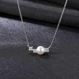 Charming Pearl Plated 18k Gold Pendant Necklace Women's Retro Luxury 3A Zircon s925 Silver Necklace Sexy Female Collar Chain High-end Jewelry Valentine's Day Gift