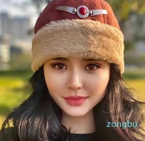 Berets Free Kazak Winter Caps For Women Men Clothing Accessories Muslim Hat Kufi Islamic Kippa Thicken Lint Warm Cotton Wool